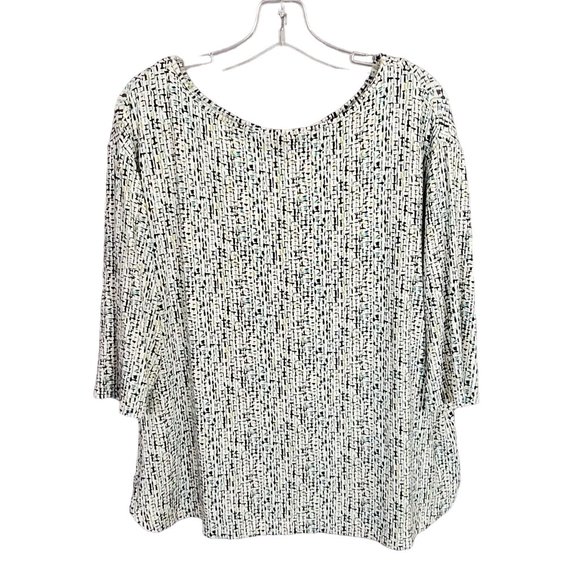 J Jill Wearever Collection Size L Shirt Jersey Knit Pullover Stretch Half Sleeve - Picture 2 of 8